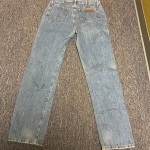 Wrangler Light Blue Straight-Leg Men's Jeans